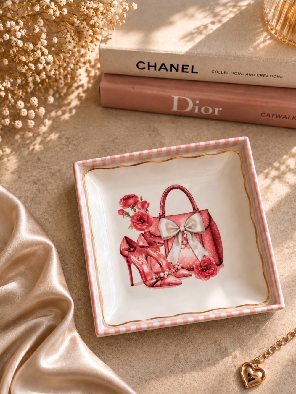 Pink Trinket Dish